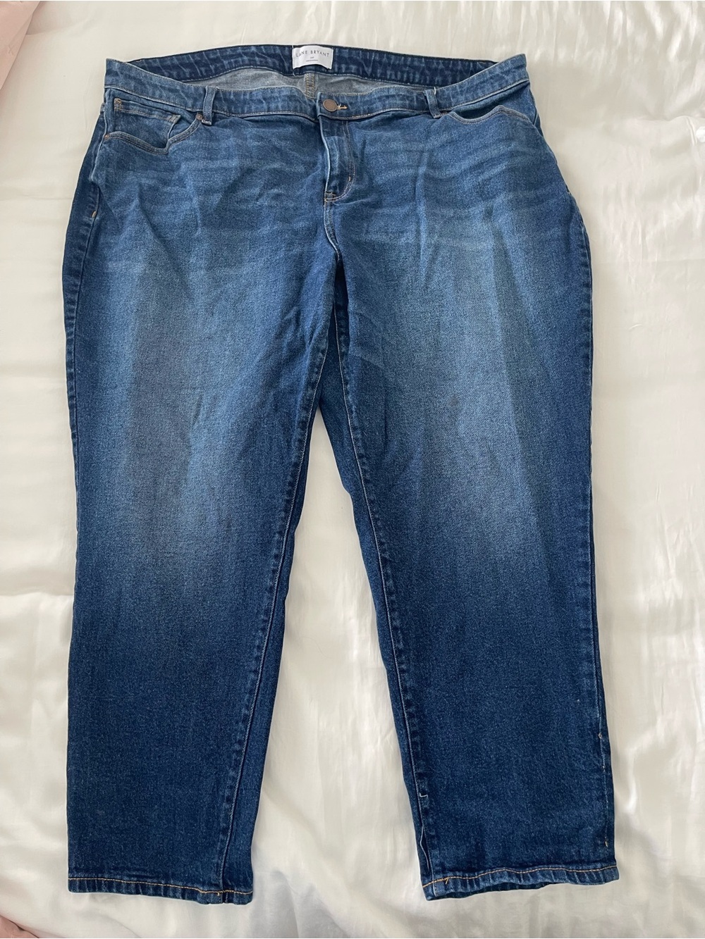 Lane Bryant Dark Blue Straight Leg Jeans